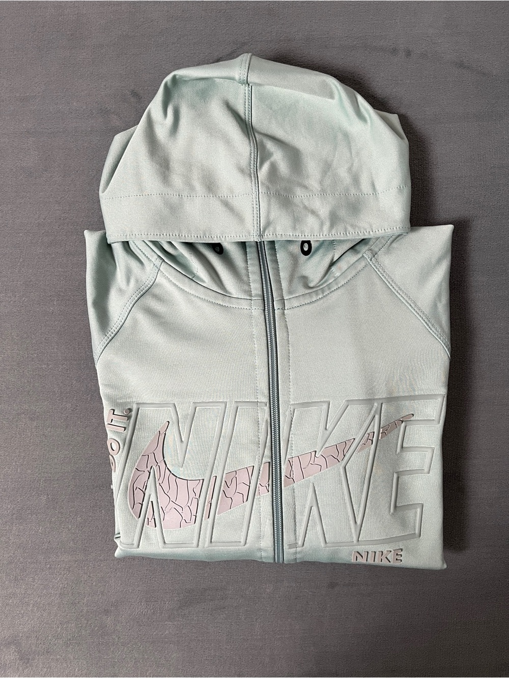 Nike Zip-Up Hoodie Women’s Size Small Light Mint Long Sleeve Sportive